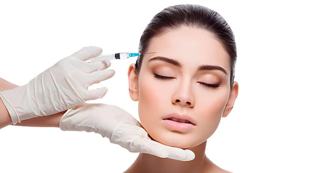 Aplicación de botox (toxina botulínica)